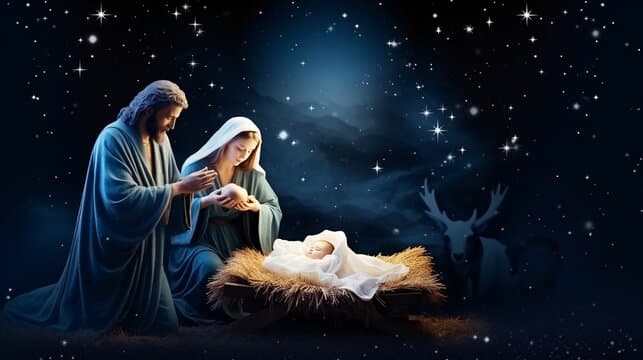 Nativity Dec 24 from 2024 Christmas Newsletter.